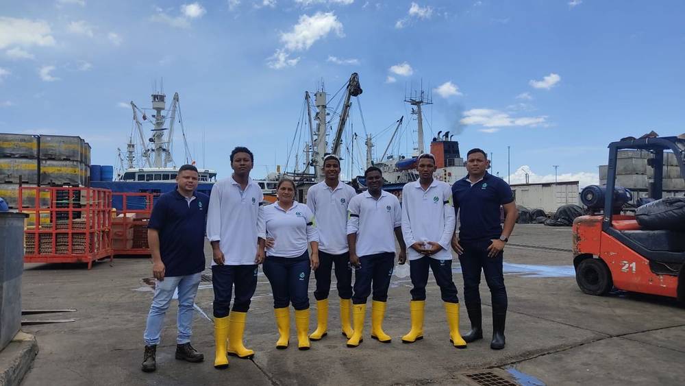 Equipo OVI en operación portuaria